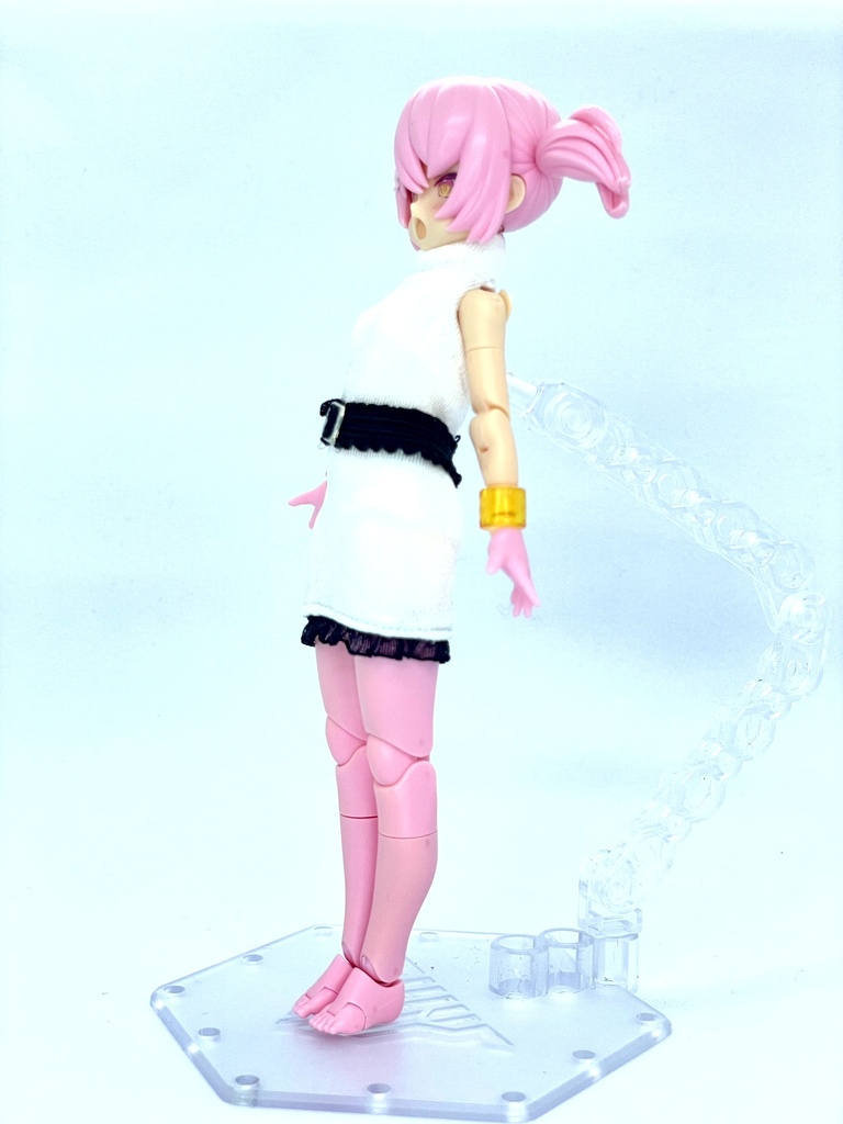 タートルネックワンピース【白】