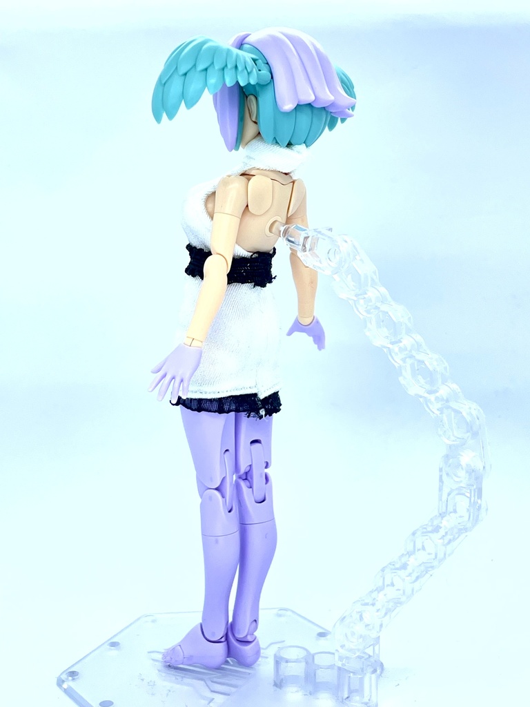 タートルネックワンピース【白】