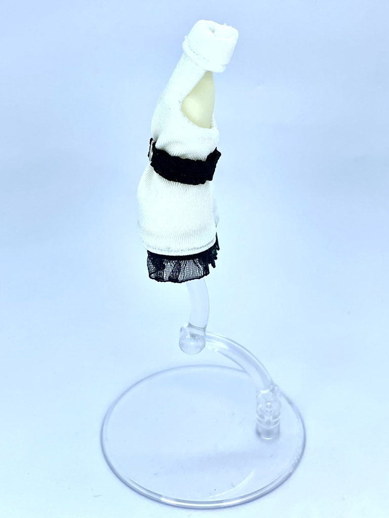 タートルネックワンピース【白】