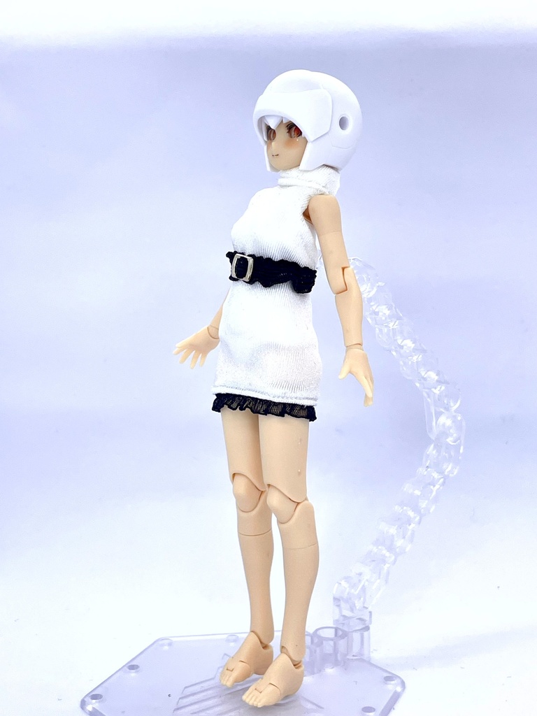 タートルネックワンピース【白】