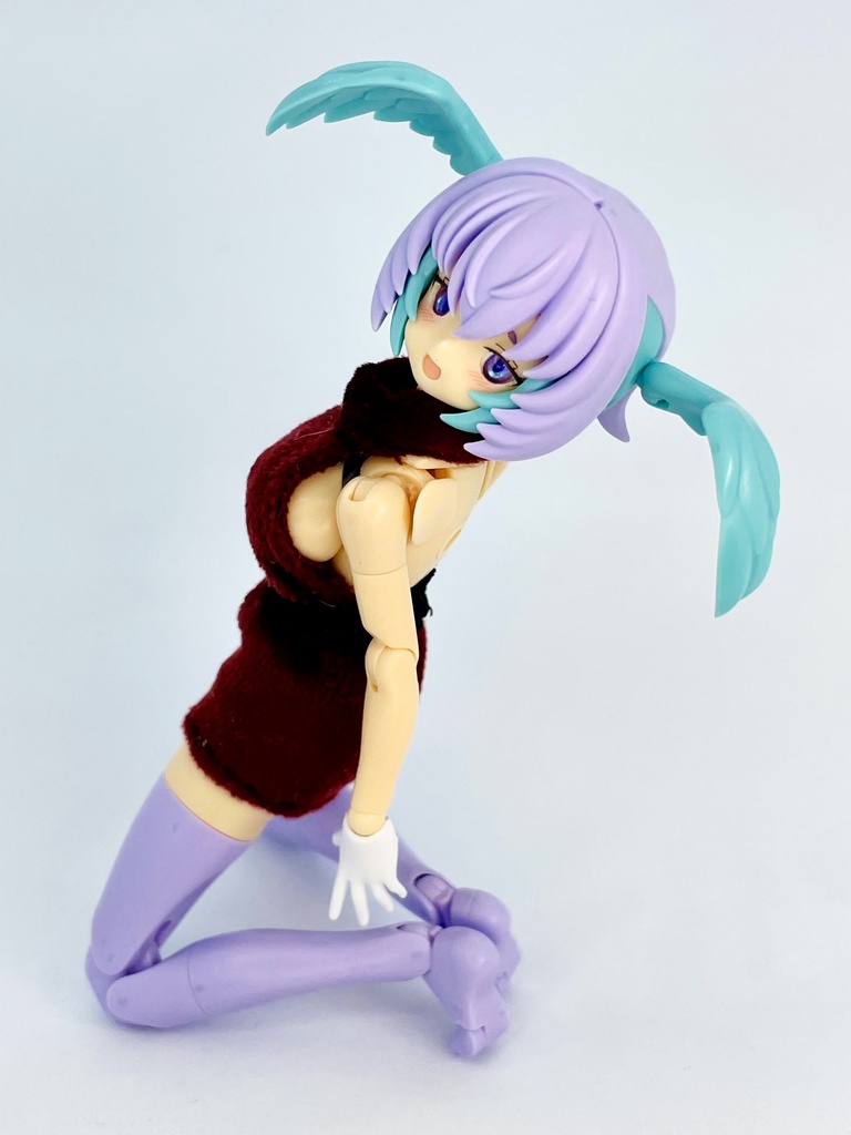 タートルネックワンピース【えんじ】