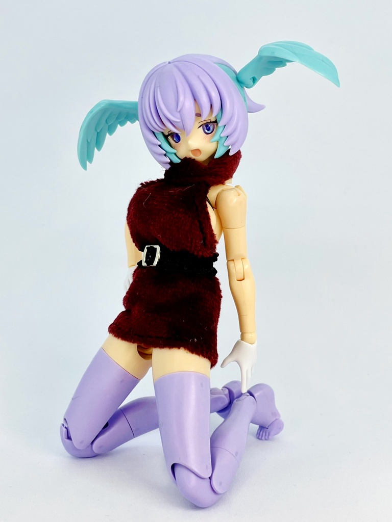 タートルネックワンピース【えんじ】