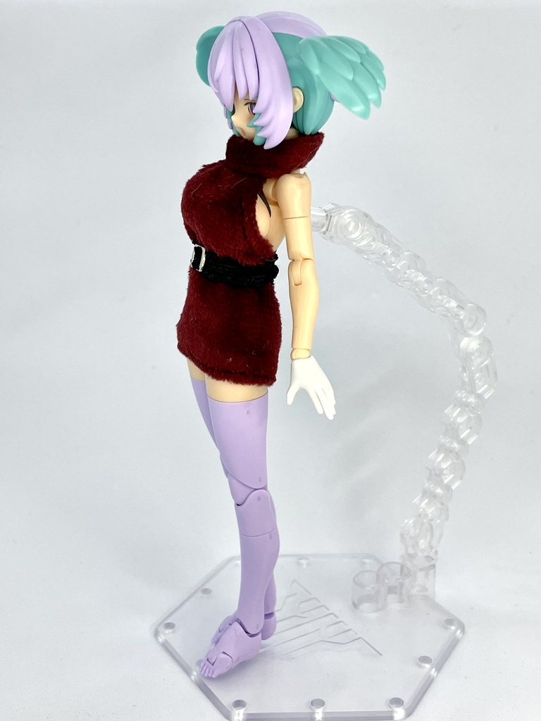 タートルネックワンピース【えんじ】