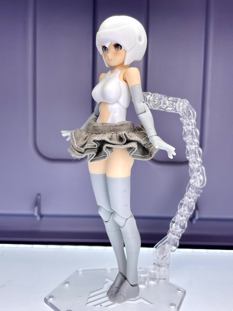 二段フリルスカート【グレー】