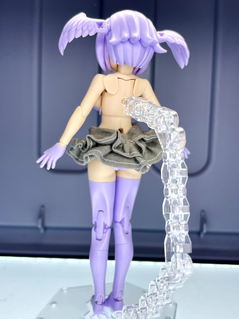 二段フリルスカート【グレー】