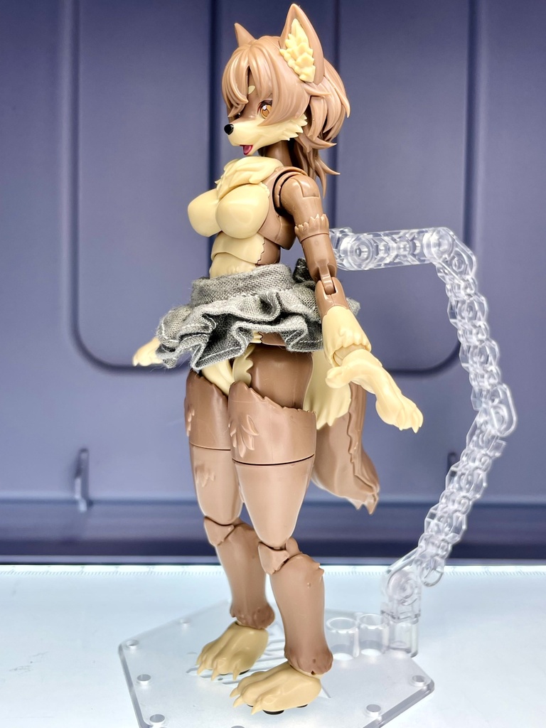 二段フリルスカート【グレー】