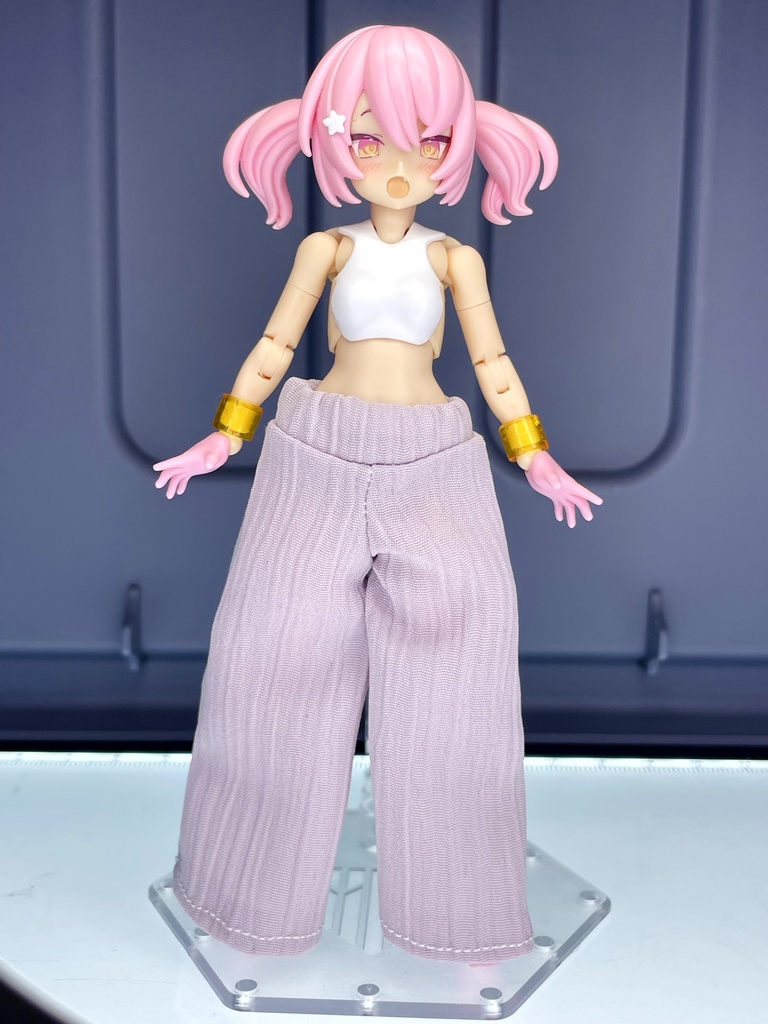 ワイドパンツ【薄紫】