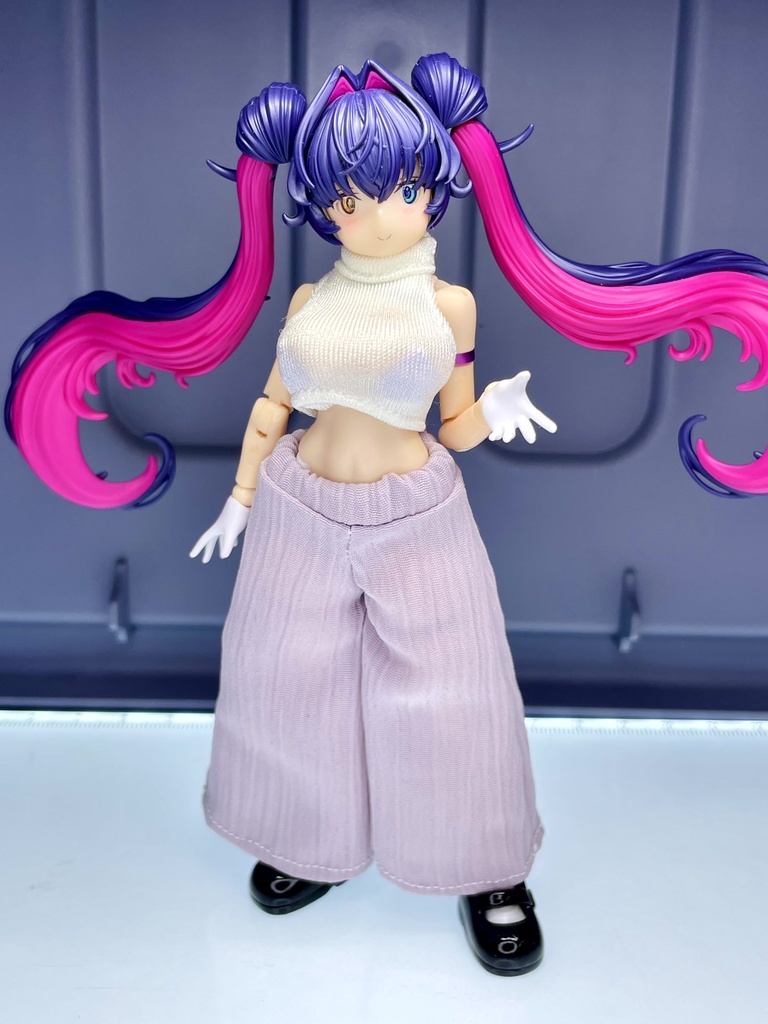 ワイドパンツ【薄紫】