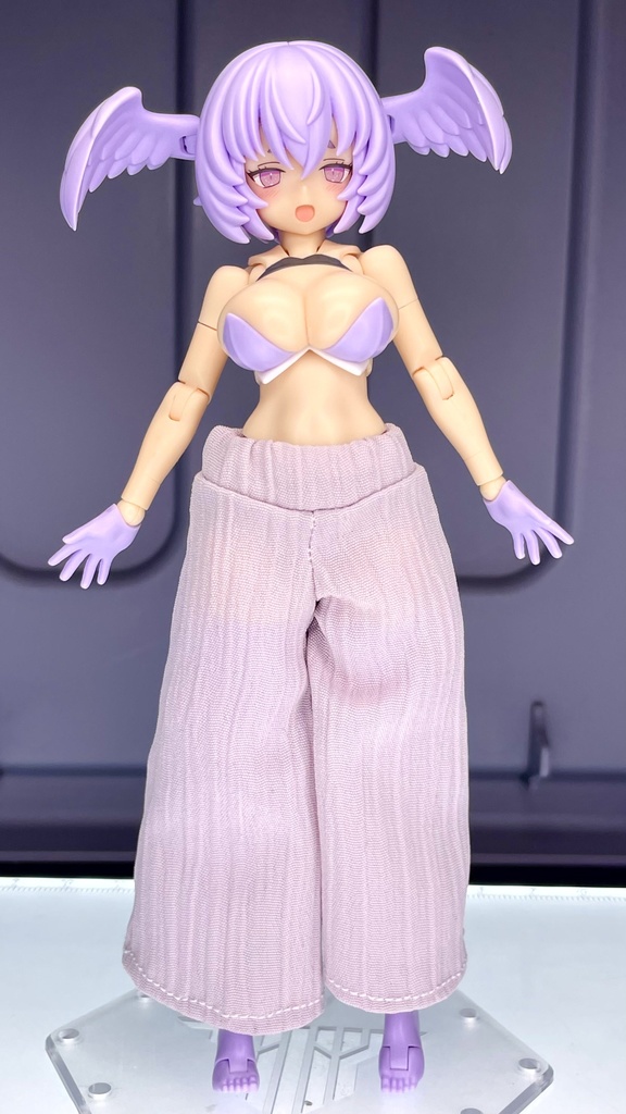 ワイドパンツ【薄紫】