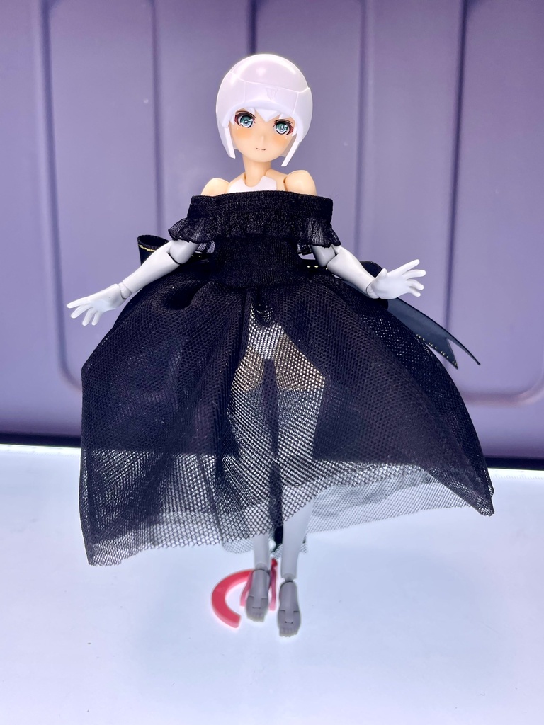 シースルーカラードレス【黒】