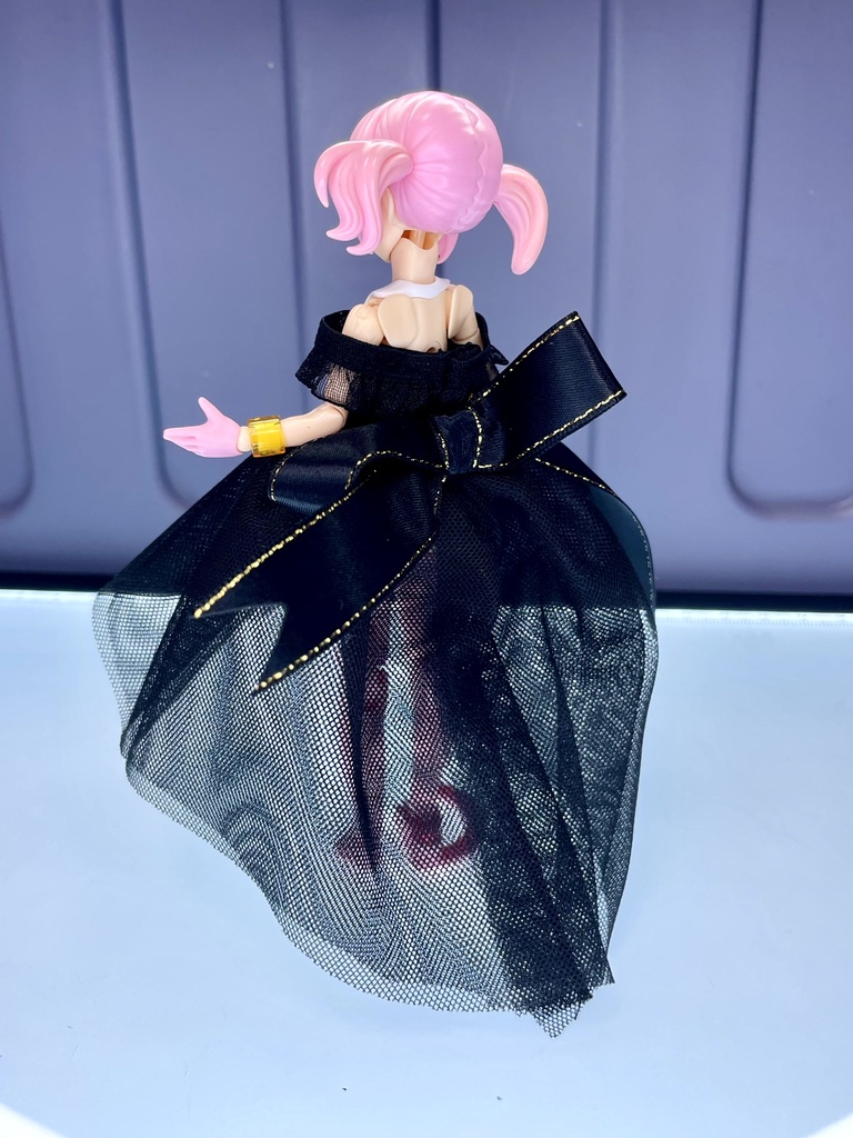 シースルーカラードレス【黒】