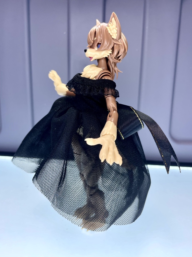 シースルーカラードレス【黒】