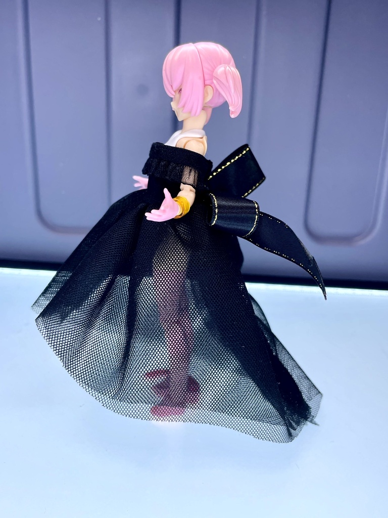 シースルーカラードレス【黒】