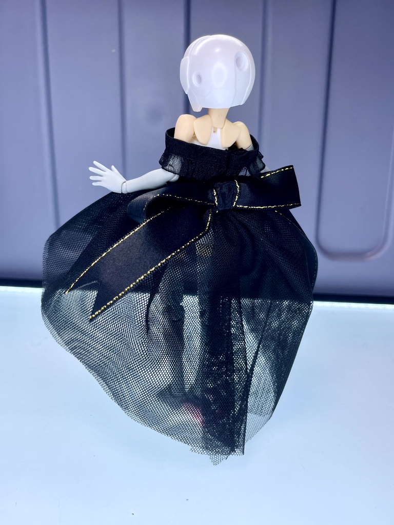 シースルーカラードレス【黒】