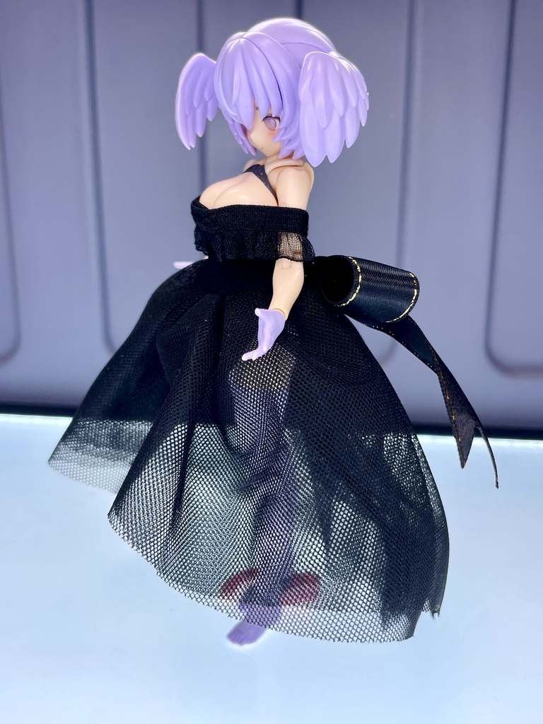 シースルーカラードレス【黒】