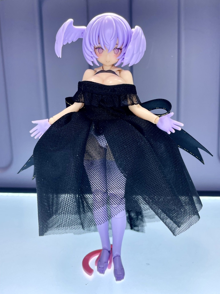 シースルーカラードレス【黒】
