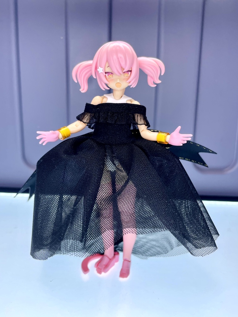 シースルーカラードレス【黒】