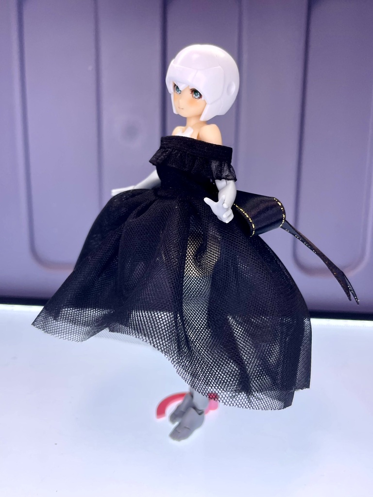 シースルーカラードレス【黒】
