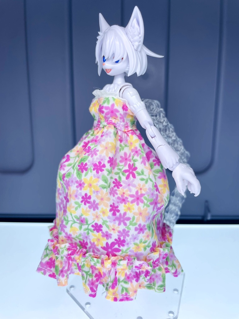 花柄ワンピース【ピンク】