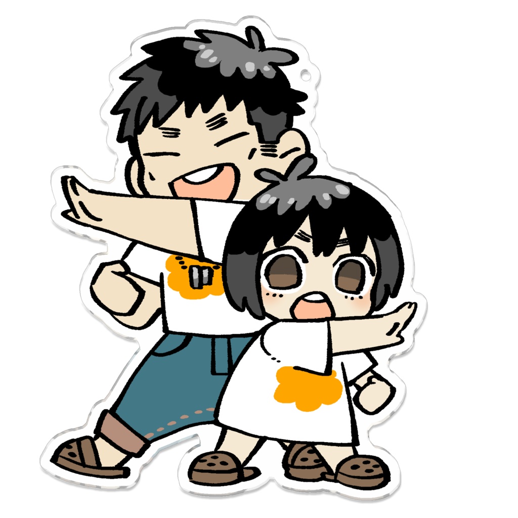 アクキー_テツロウくんとハナちゃん