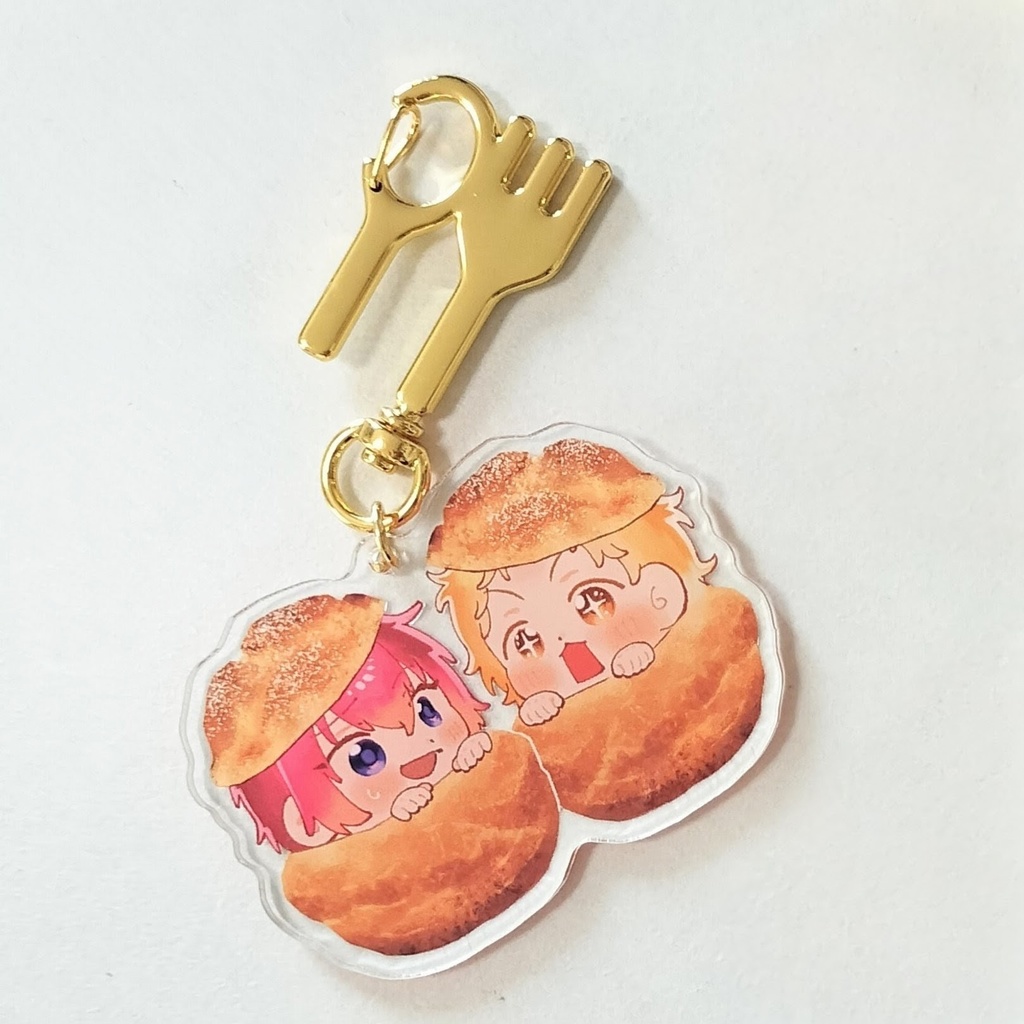【テニプリ】もぐもぐ🍳サンドアクキー　丸井&芥川（シュークリームver）