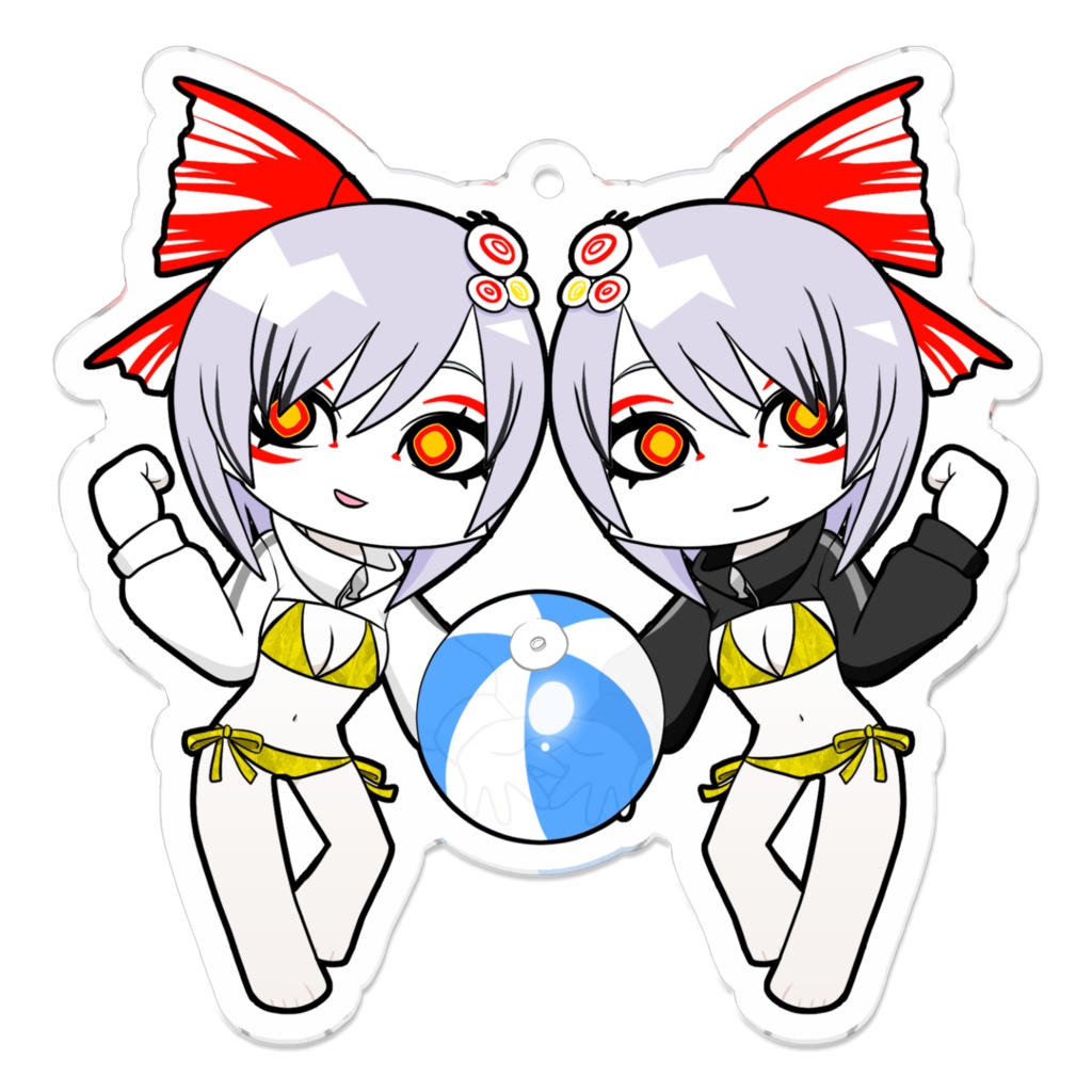 アクリルキーホルダー マジカミ ハクリ&コクリ