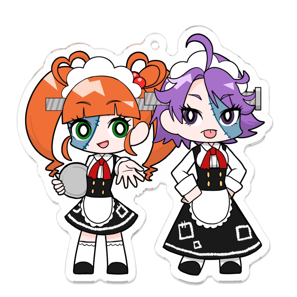アクリルキーホルダー　マジカミHW　依子＆はなび