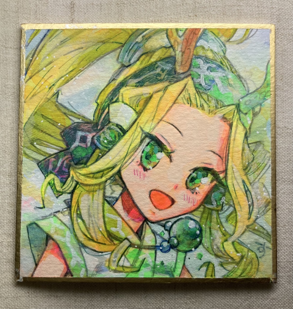 イラスト色紙