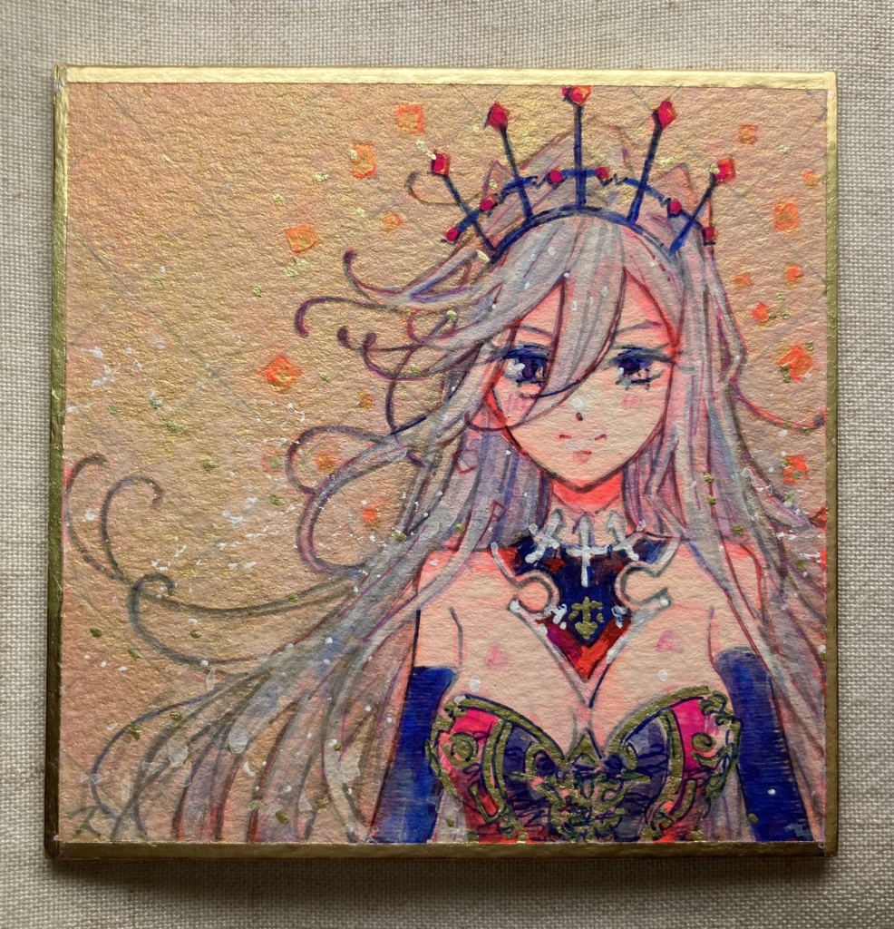 イラスト色紙
