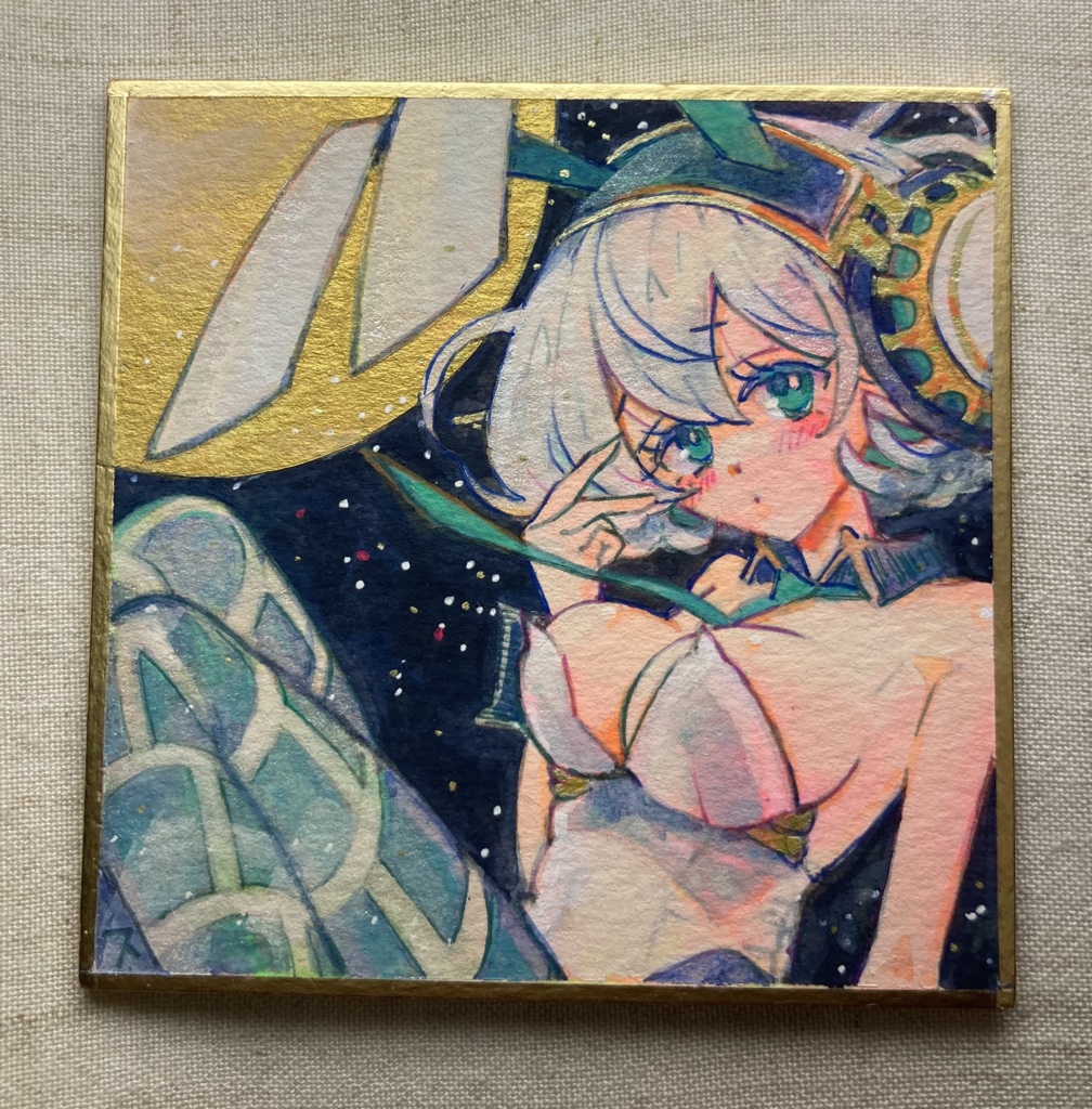 イラスト色紙