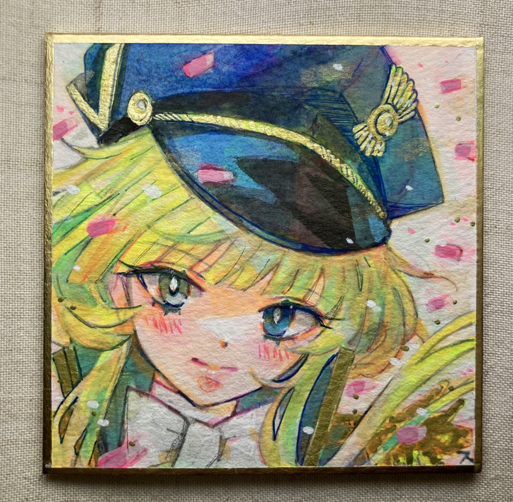 イラスト色紙