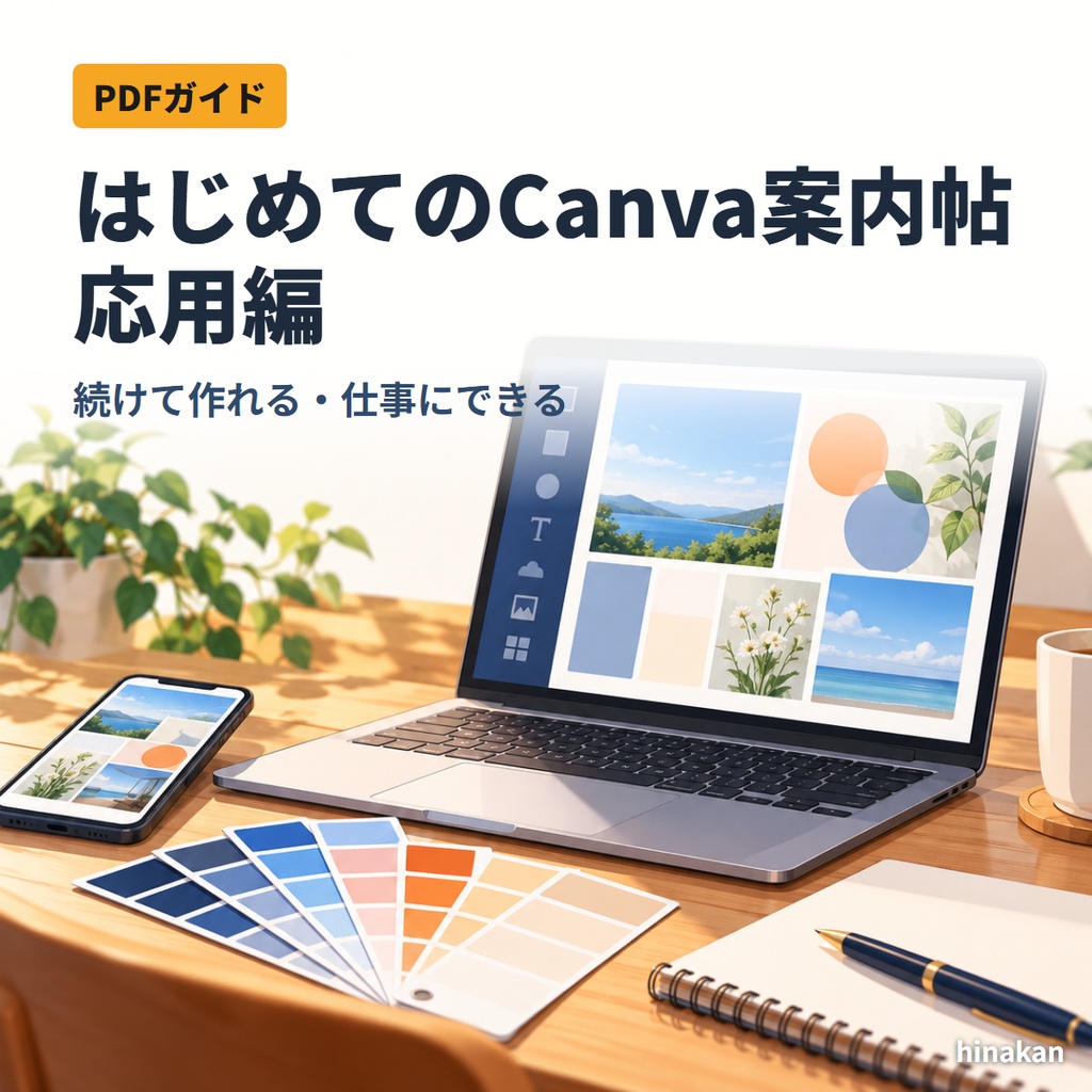 はじめてのCanva案内帖 応用編|続けて作れる・仕事にできる(PDF・全10章+付録)