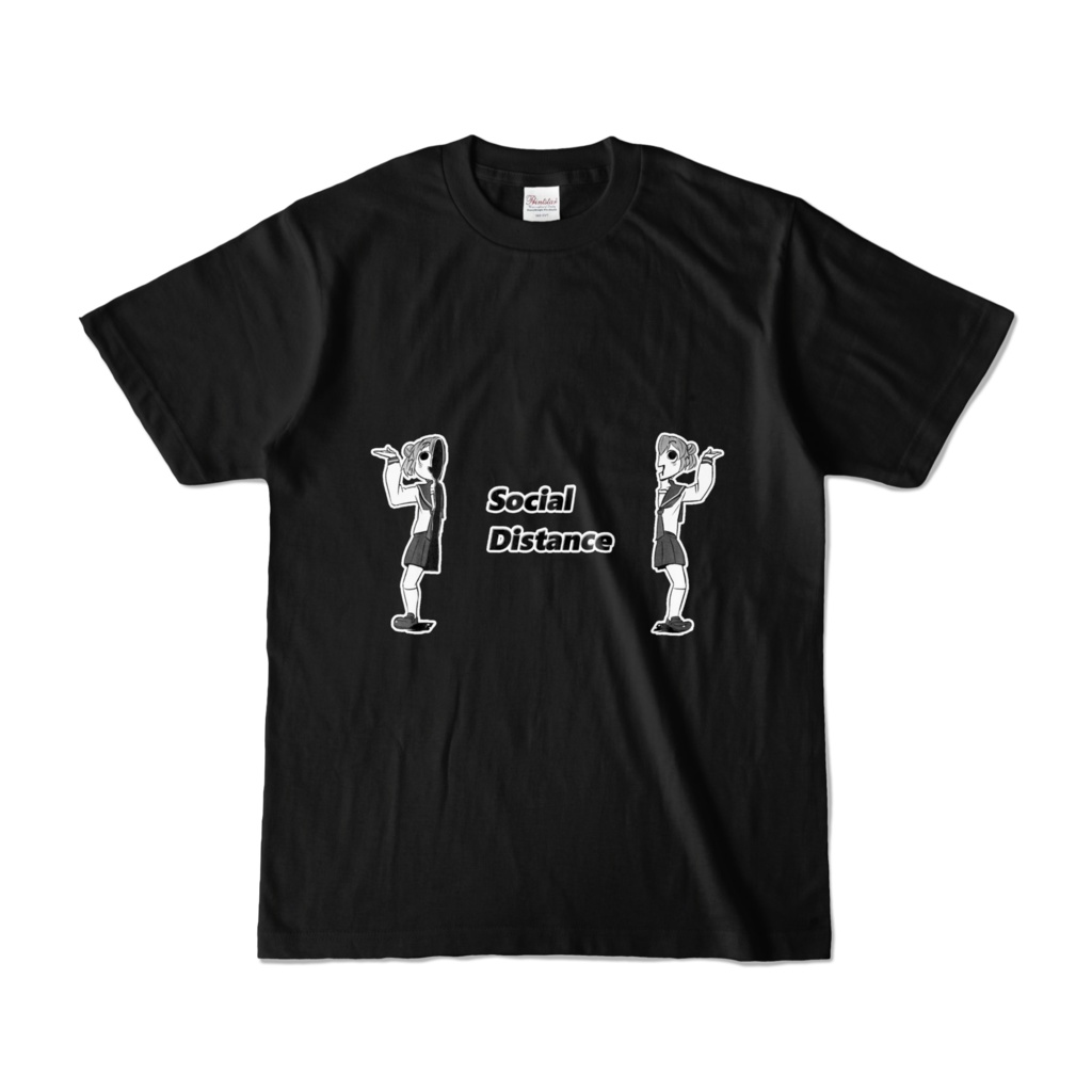 密に気を使う団子ちゃん Tシャツ 黒