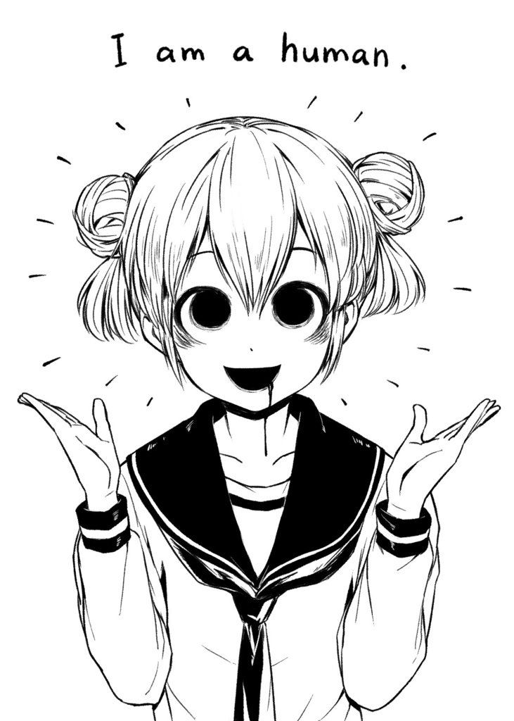 人間の証明 団子ちゃん Tシャツ 黒