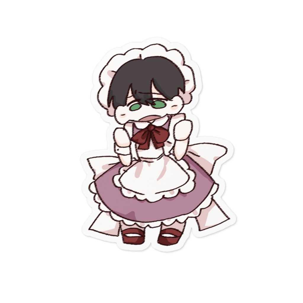 駆メイド服ステッカー