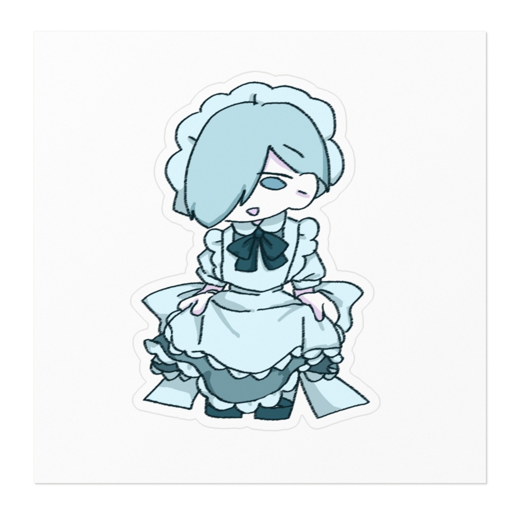 樹メイド服ステッカー