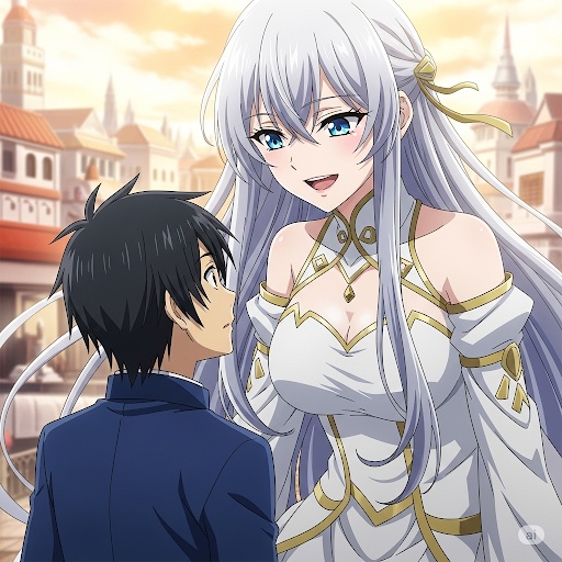 高身長美女に見下ろされる男性