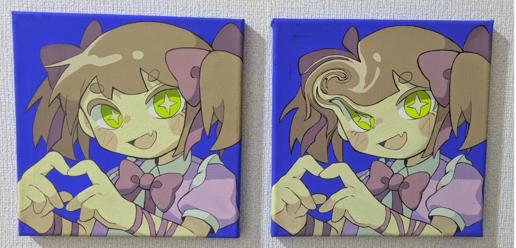 【アクリルキャンバス】「魔法少女の複製」