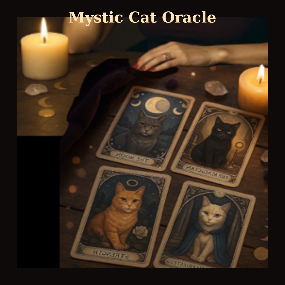 Mystic Cat Oracle – 印刷用PDF (プリント&プレイ)
