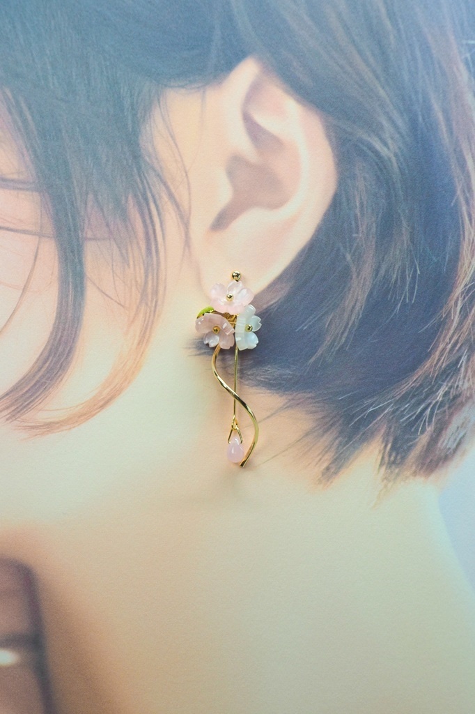 桜花//桜のピアスorイヤリング