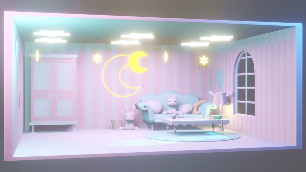 ゆめかわ部屋+インテリア+小物+バレンタイン