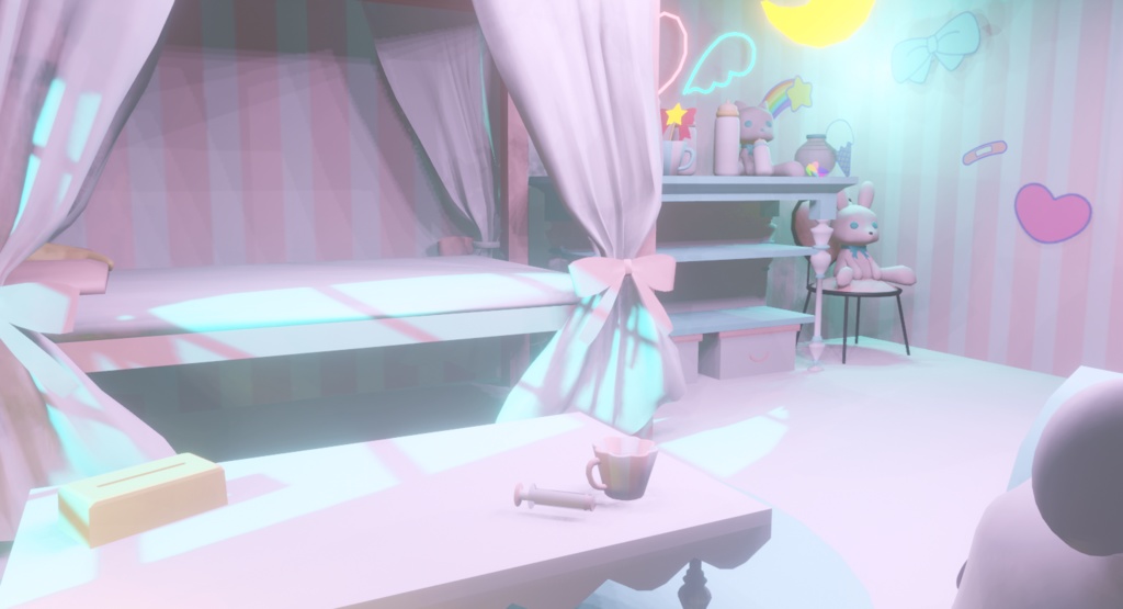 ゆめかわ部屋+インテリア+小物+バレンタイン