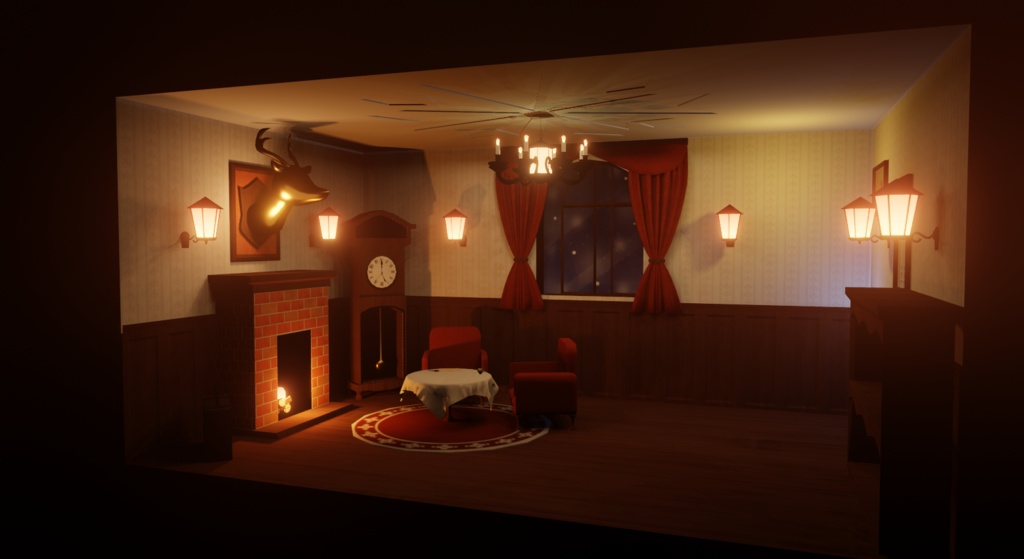 暖炉のある部屋+インテリア・小物