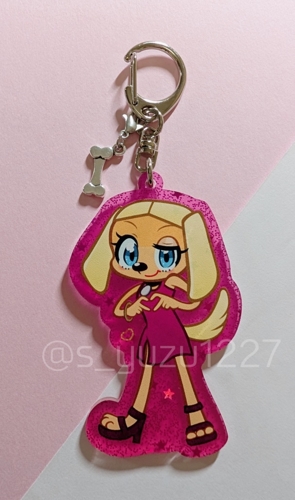 ブランディラメアクキー(ピンク)