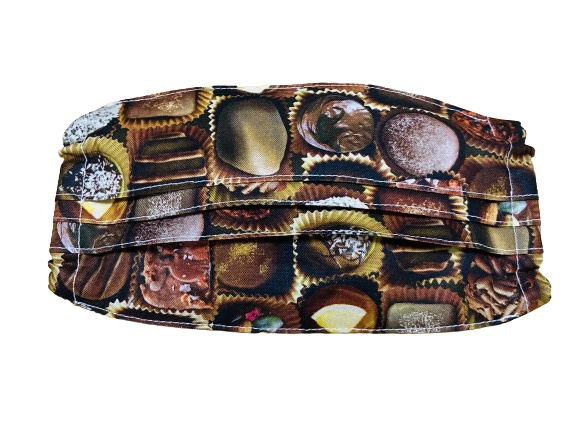 マスクカバー(プリーツ仕立て)+おまけ付き(365日バレンタイン) 飛沫感染防止+肌荒れ防止