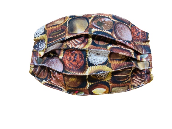 マスクカバー(プリーツ仕立て)+おまけ付き(365日バレンタイン) 飛沫感染防止+肌荒れ防止