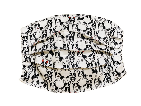 マスクカバー(プリーツ仕立て)+おまけ付き(可愛い君にメロメロ) 飛沫感染防止+肌荒れ防止