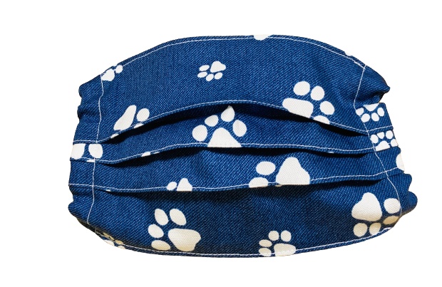 マスクカバー(プリーツ仕立て)+おまけ付き(足跡を追え) 飛沫感染防止+肌荒れ防止