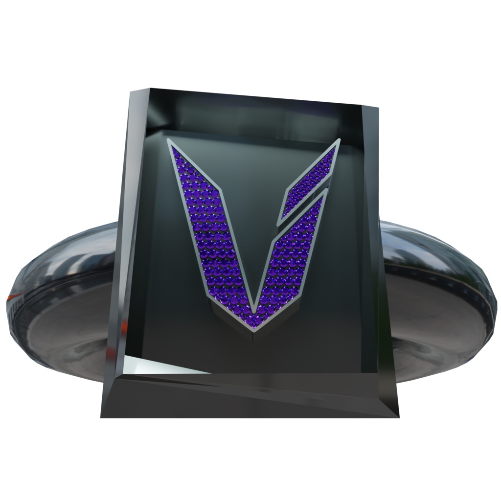 【VRChat想定/オリジナル】VRNJ  PURPLE ICED RING
