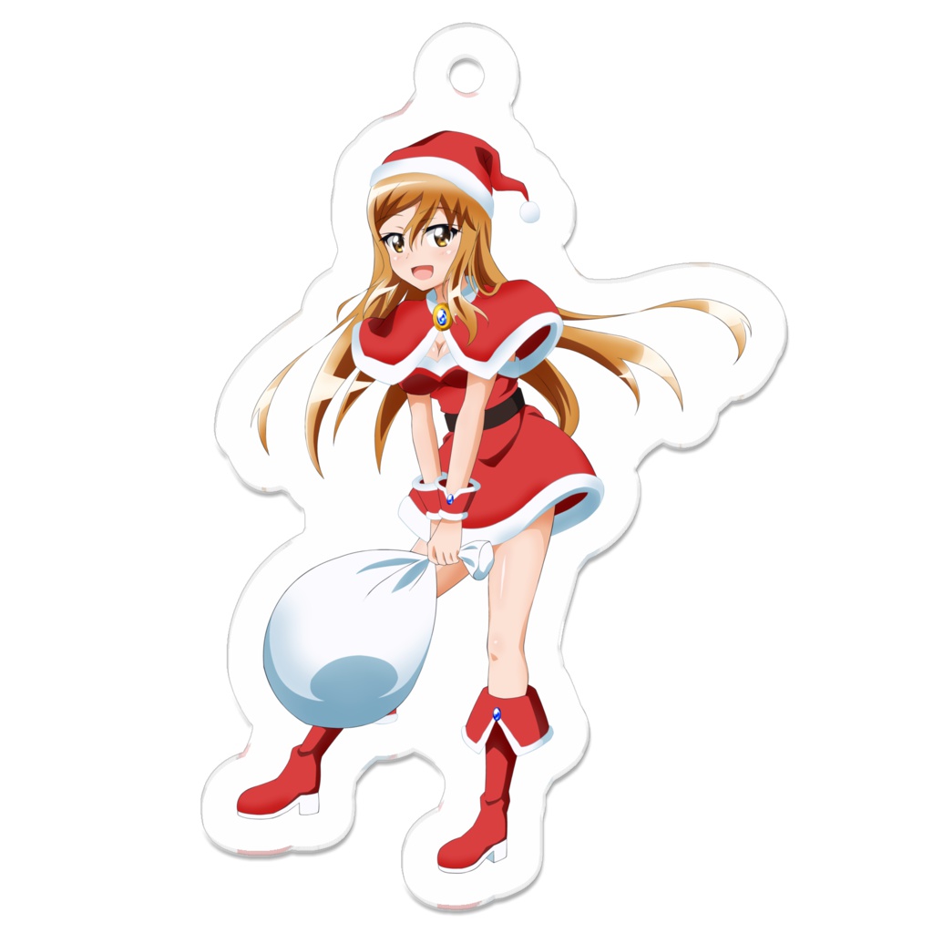 アクリルキーホルダー_皆月ひかる（セレーネサンタVer.）